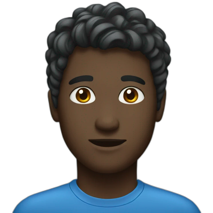 Human blue emoji