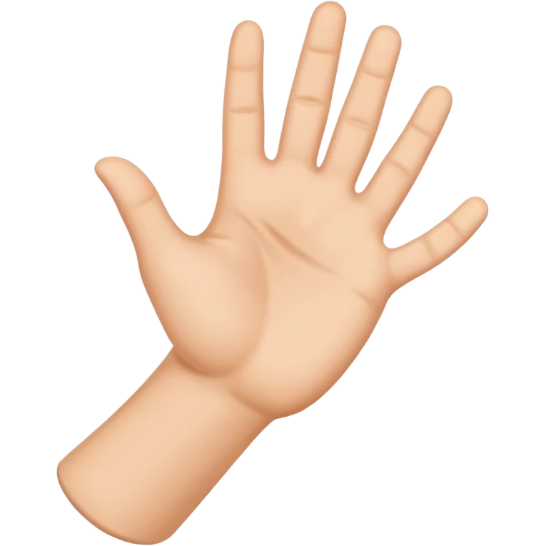 صورتی که دست بلند emoji