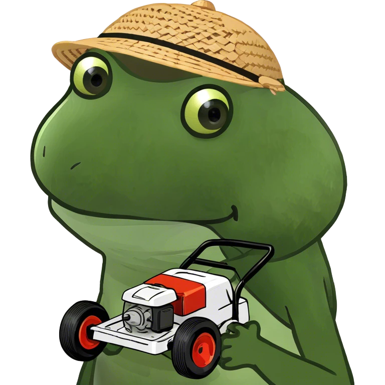 Mowing grass  emoji