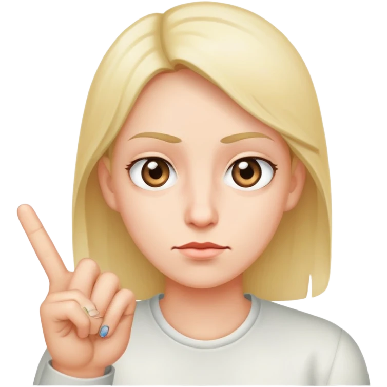 Rolling eyes with middle finger up emoji