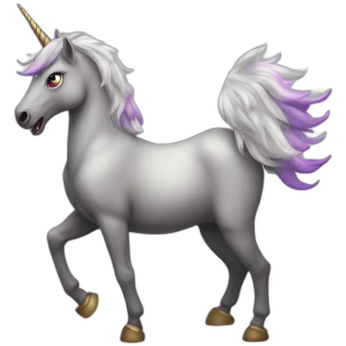 evil unicorn emoji