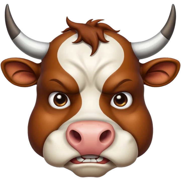 Angry cow  emoji