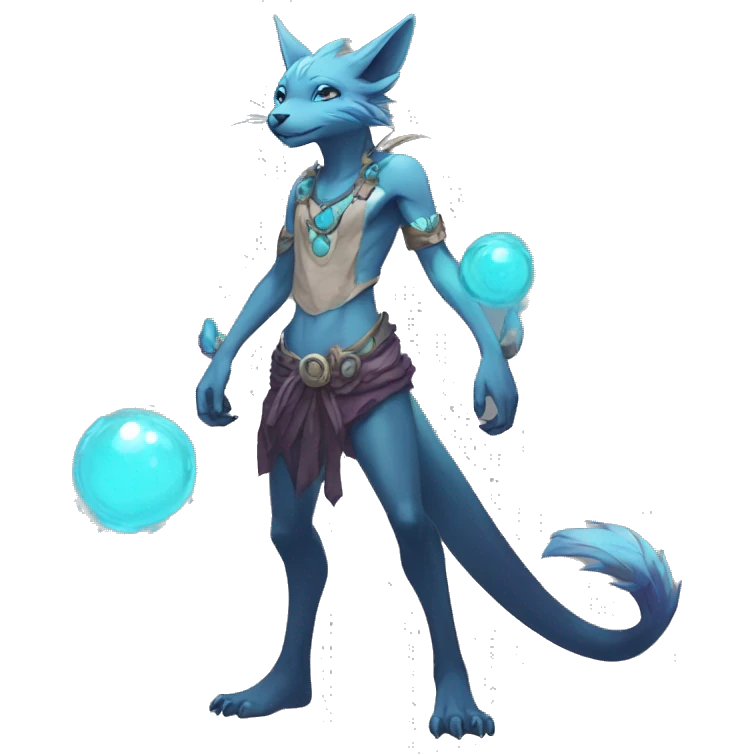 Anthro cool cute kawaii LiLaiRa-Vernid-Fakémon Full Body emoji