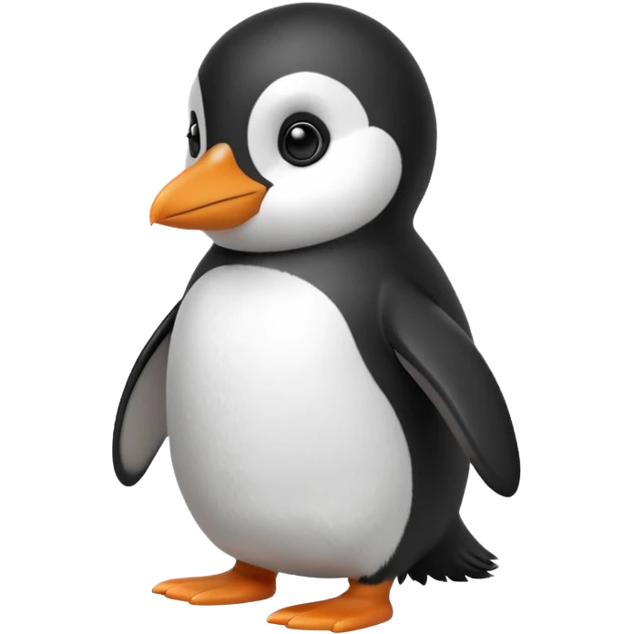 Penguin walking emoji