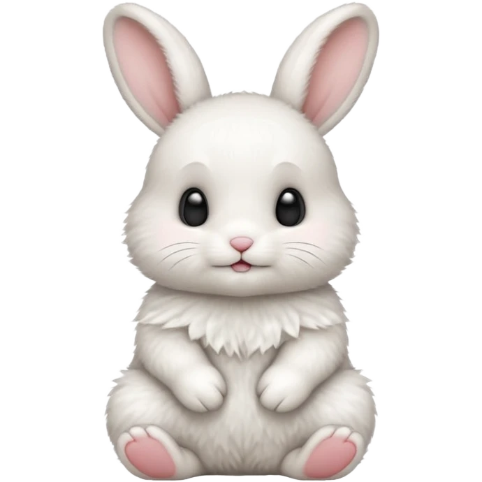 sitting on its legs baby rabbit emoji emoji