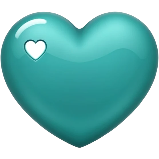 Teal heart emoji