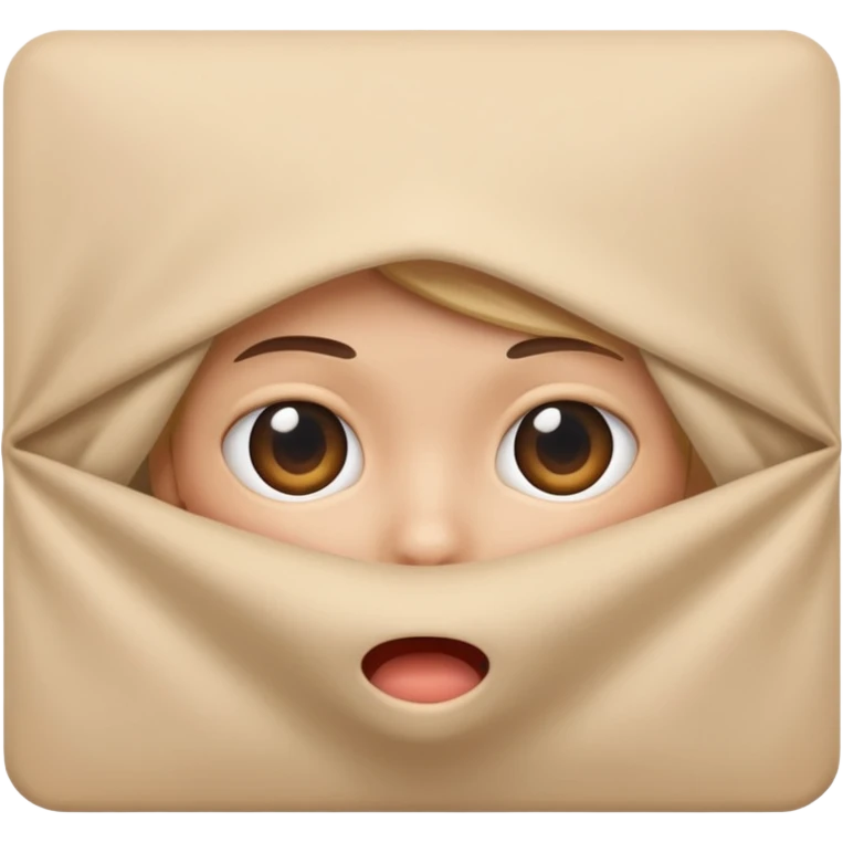 Hiding peekaboo emoji