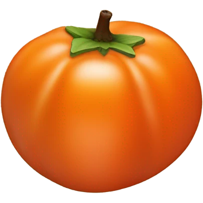 persimmon emoji