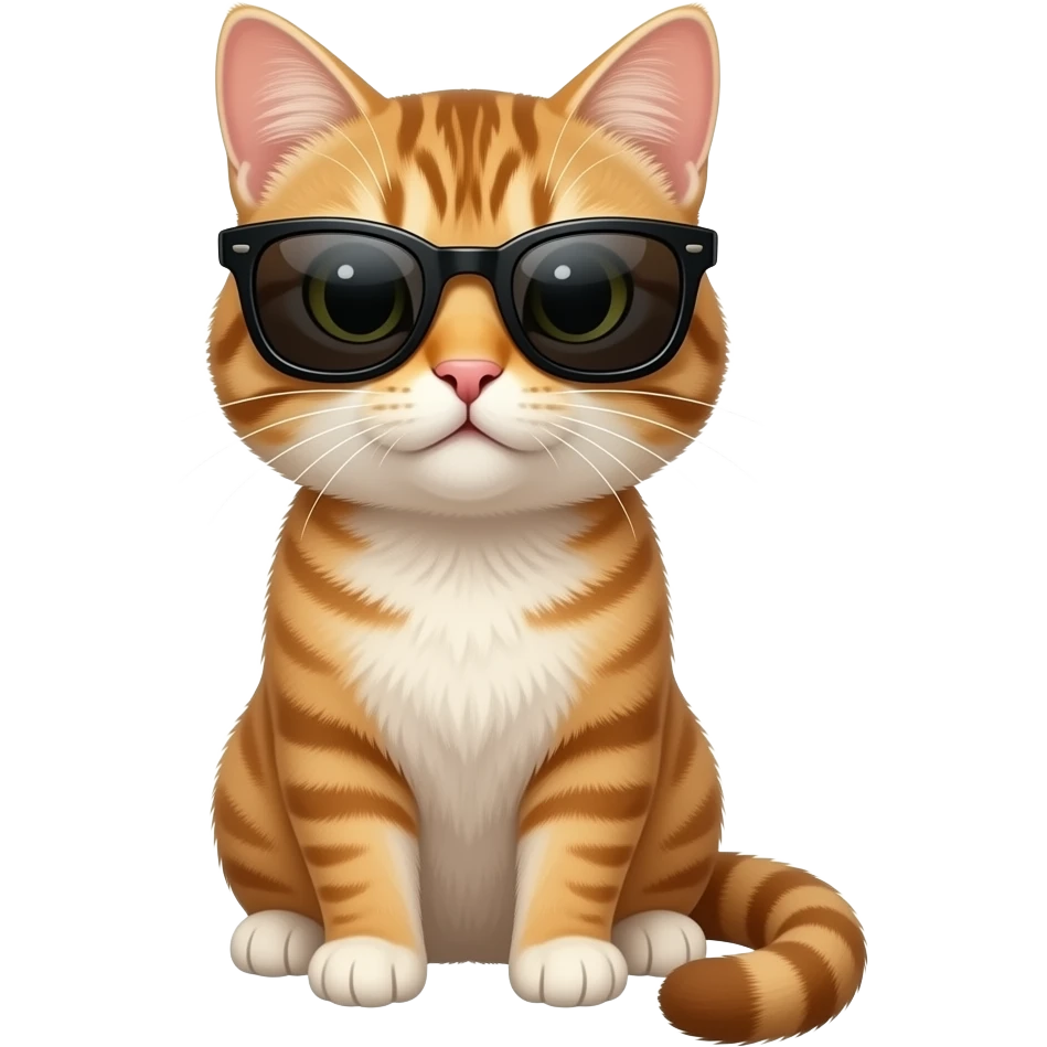 Cat wearing sunglasses emoji