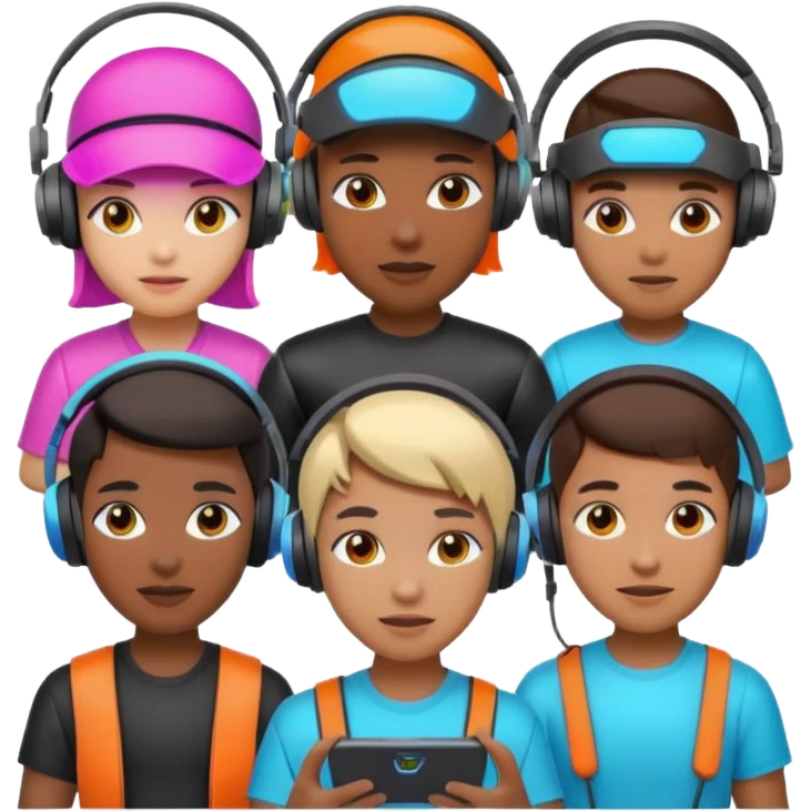 Neon Visor Gamers emoji