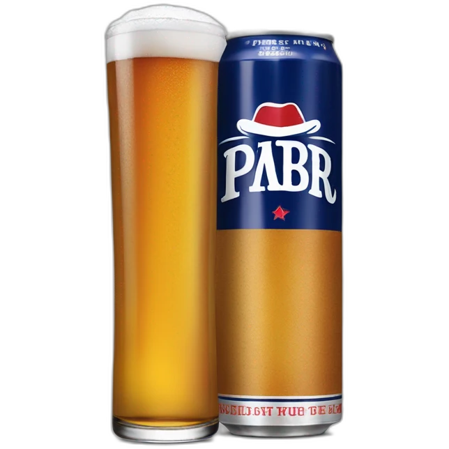 pbr tallboy with shot of whiskey emoji