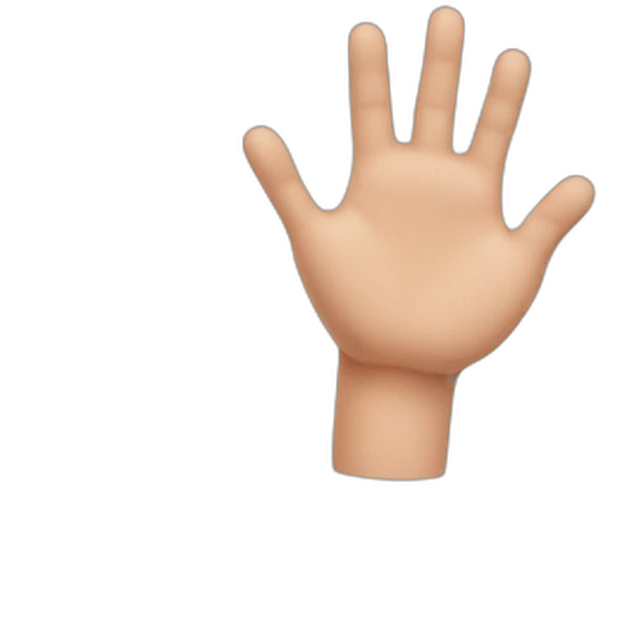 heart of fingers emoji