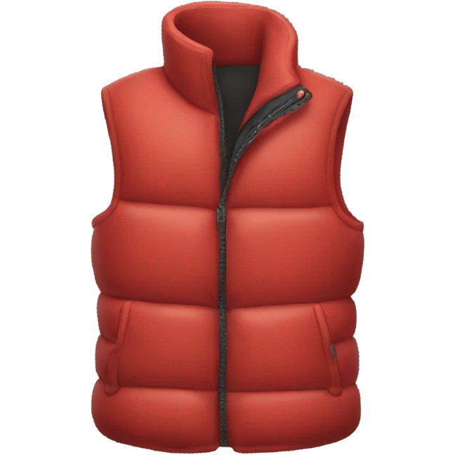 red puffer vest emoji
