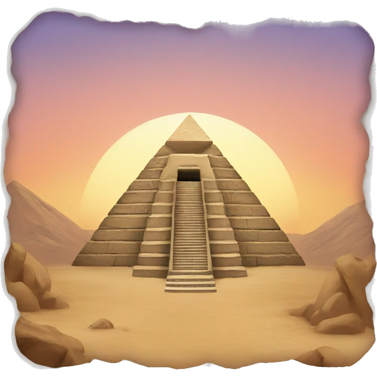 pyramid with a entrance emoji