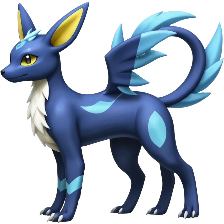 Manectric-Electrike-Lugia-Umbreon-Fakémon-hybrid-creature (full body), 4 legs emoji