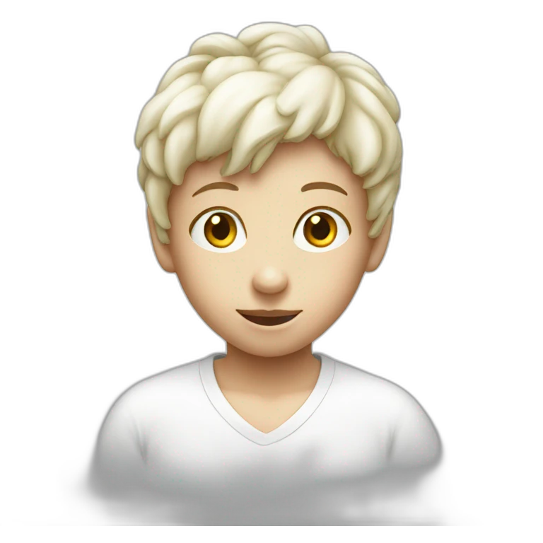 Kids in a white that is written free candy on it emoji