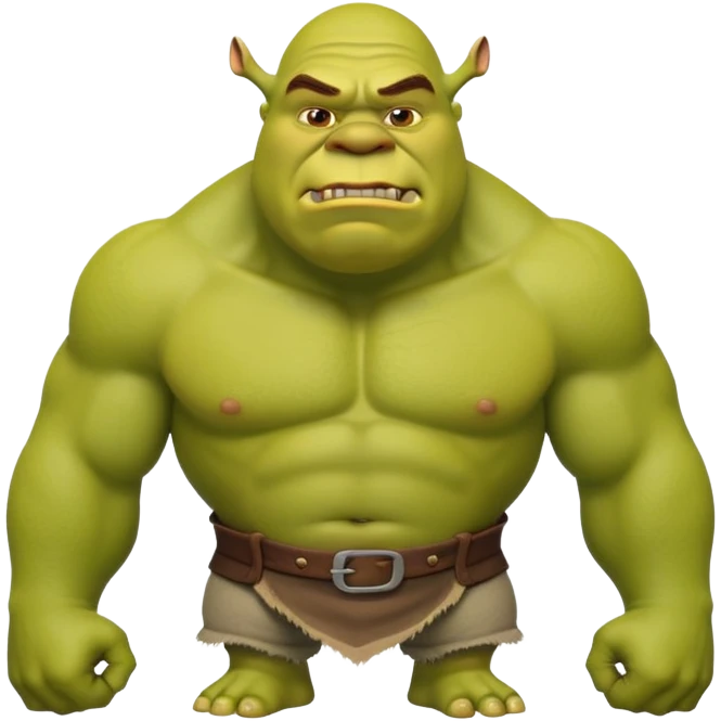 Shrek the green ogre emoji