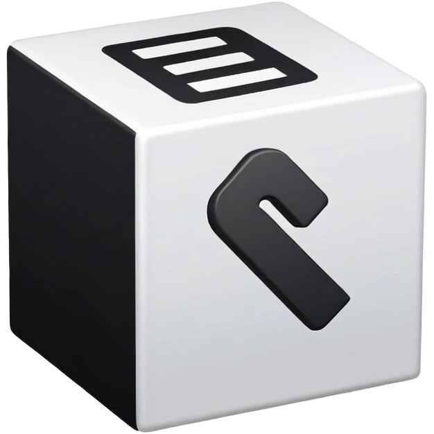 a right mak inside a small square box emoji