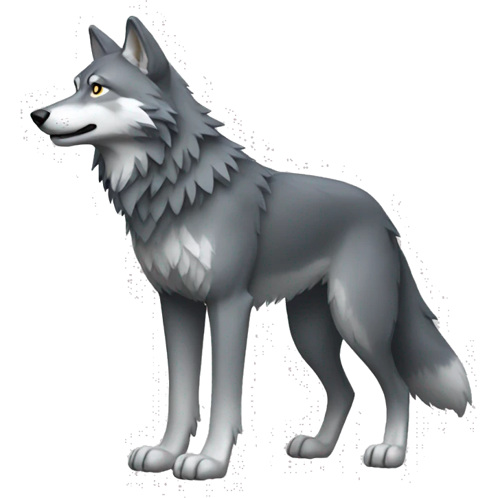 Wolf Full Body emoji