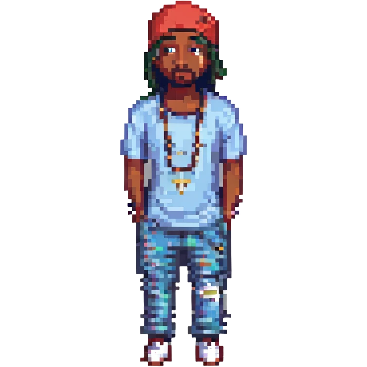 2Pac в полный рост, no background emoji
