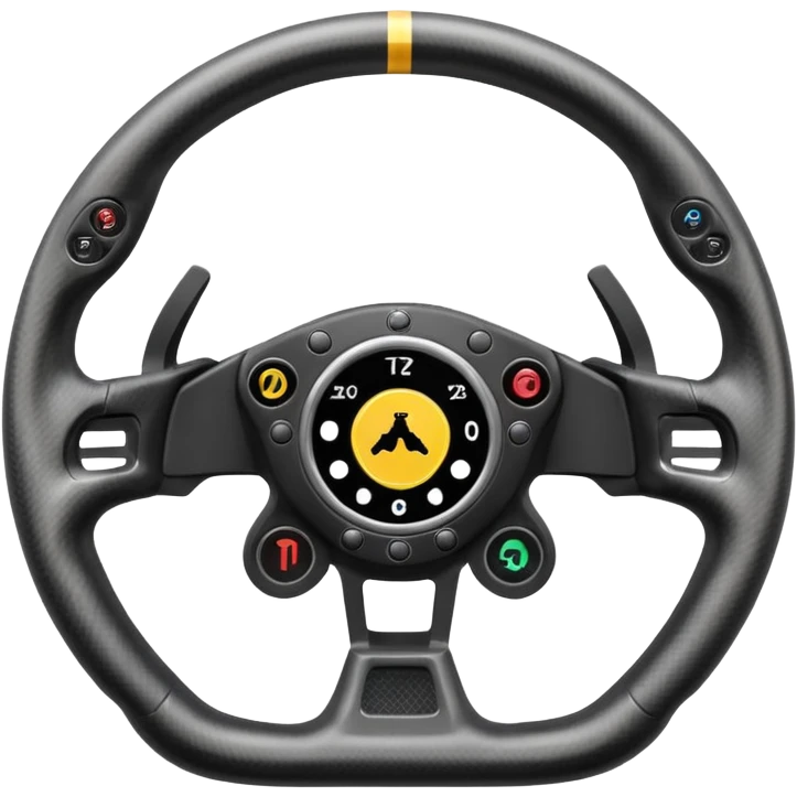 formula one steering wheel emoji