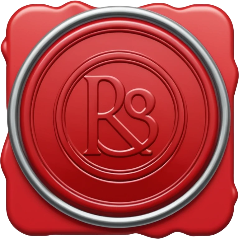 RB with a red theme with a wax stamp theme emoji