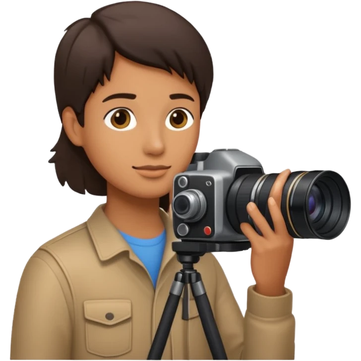 photographer taking a photo side view emoji