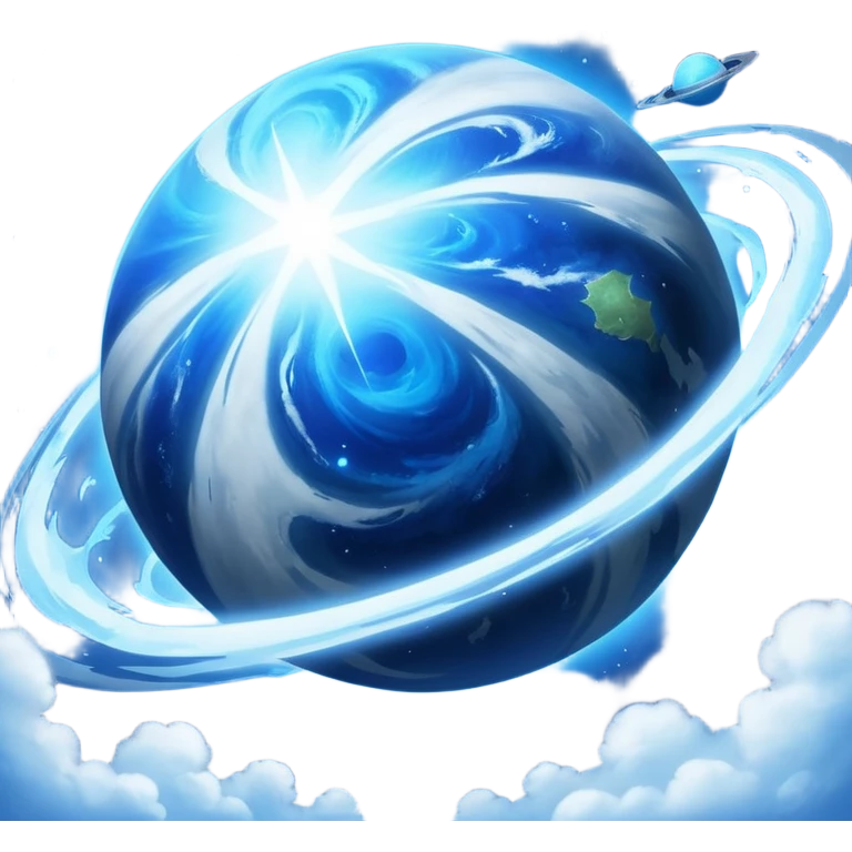 The image is a sci-fi poster with glowing blue text that reads “STAR BLAST.” A bright blue planet or star glows at the bottom, giving the design a futuristic, space-themed look. emoji