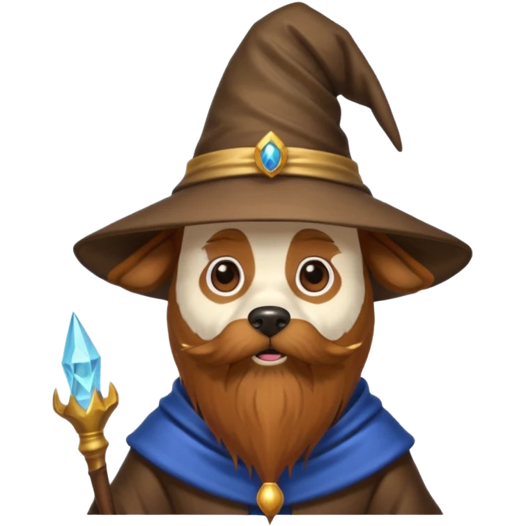 Dog wizard emoji