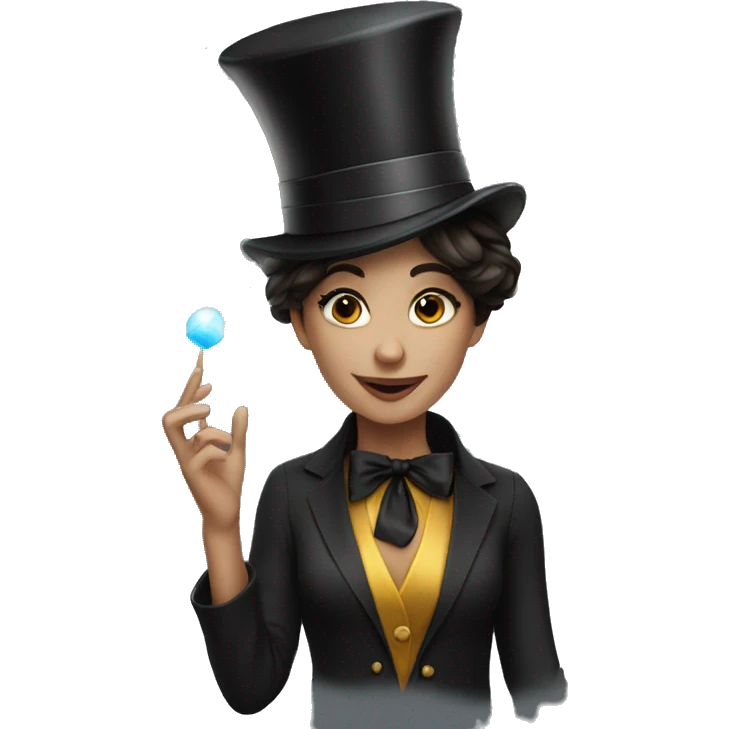 magician young woman brunette emoji