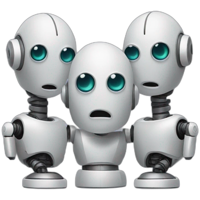 three headed robot emoji