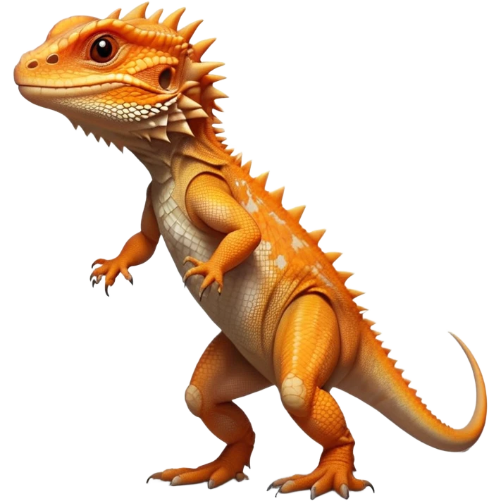 cinematic-bearded-dragon-realistic-full-body-standing-emoji,-rough-scaled-body-balanced-on-strong-legs,-spiky-throat-slightly-flared,-head-tilted-dramatically,-warm-orange-and-brown-patterns-glowing-under-the-sun,-simplified-yet-realistic-focused-features,-highly-detailed,-glowing-with-an-almost-sarcastic-glow emoji
