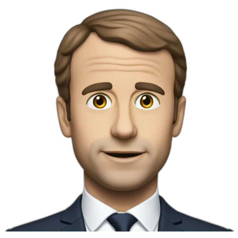 Macron avec un gode emoji