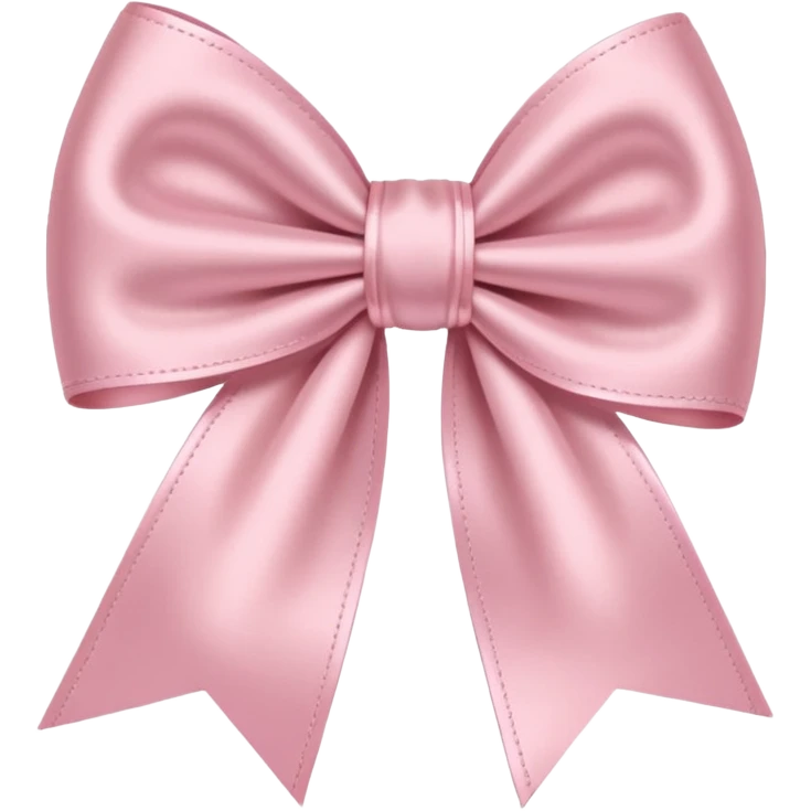 light pink bow on light pink bow emoji