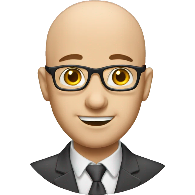 Bald accountant  emoji