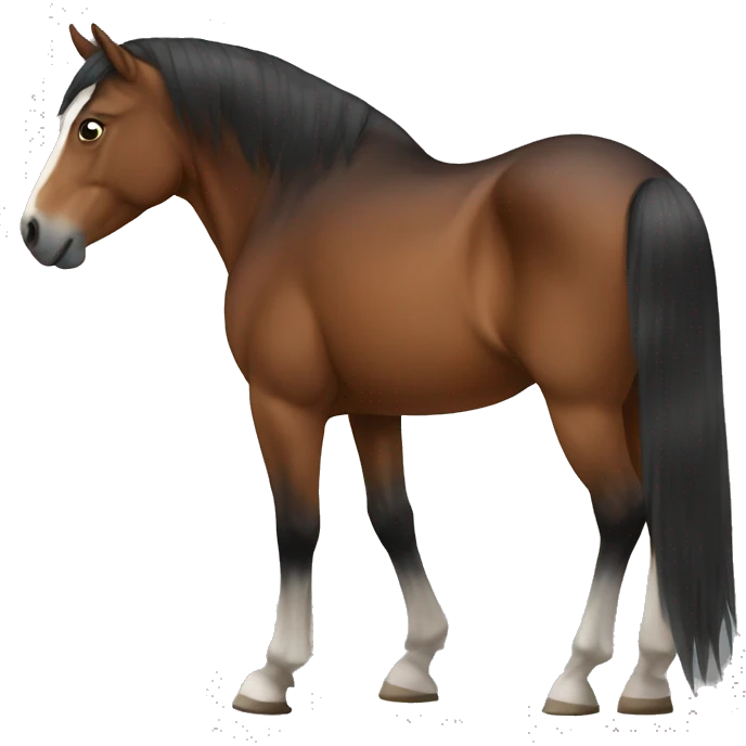 Horse with a big butt emoji