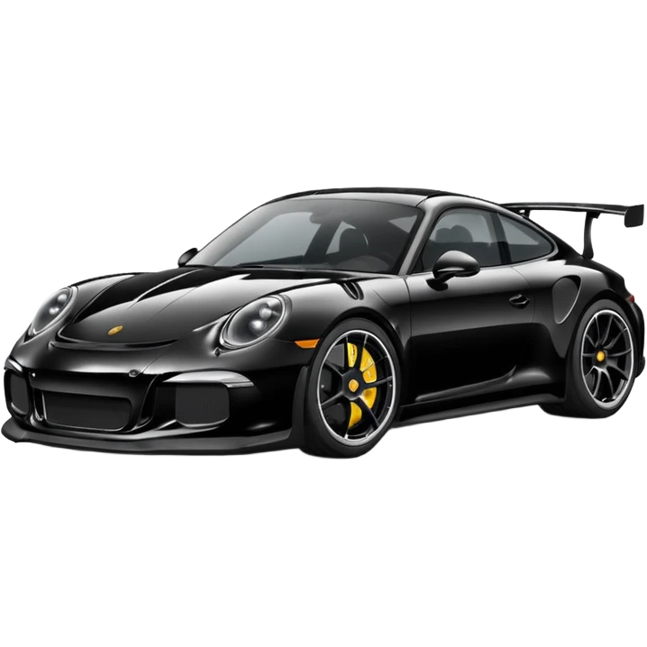 black porsche gt3, black rims emoji