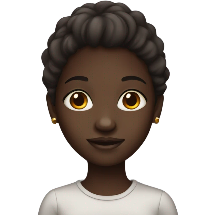 dark skin girl emoji