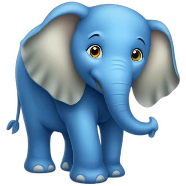 blue elepahnt emoji emoji