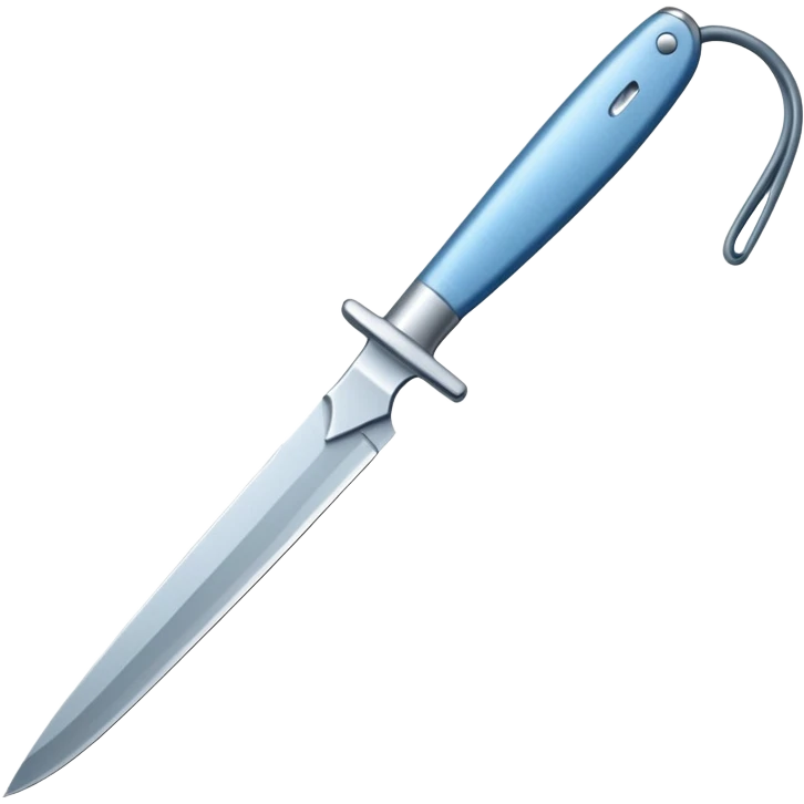 A blue-greyish metallic scalpel knife emoji