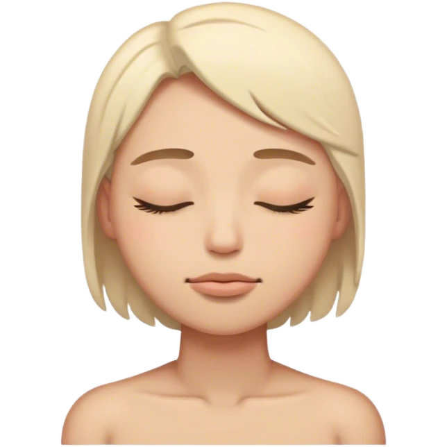 Thinking closed eyes emoji