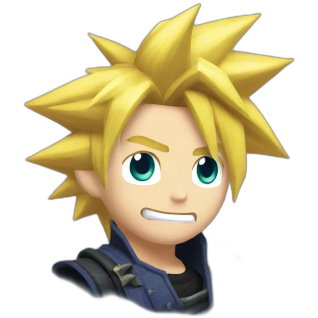 cloud strife saying GG emoji