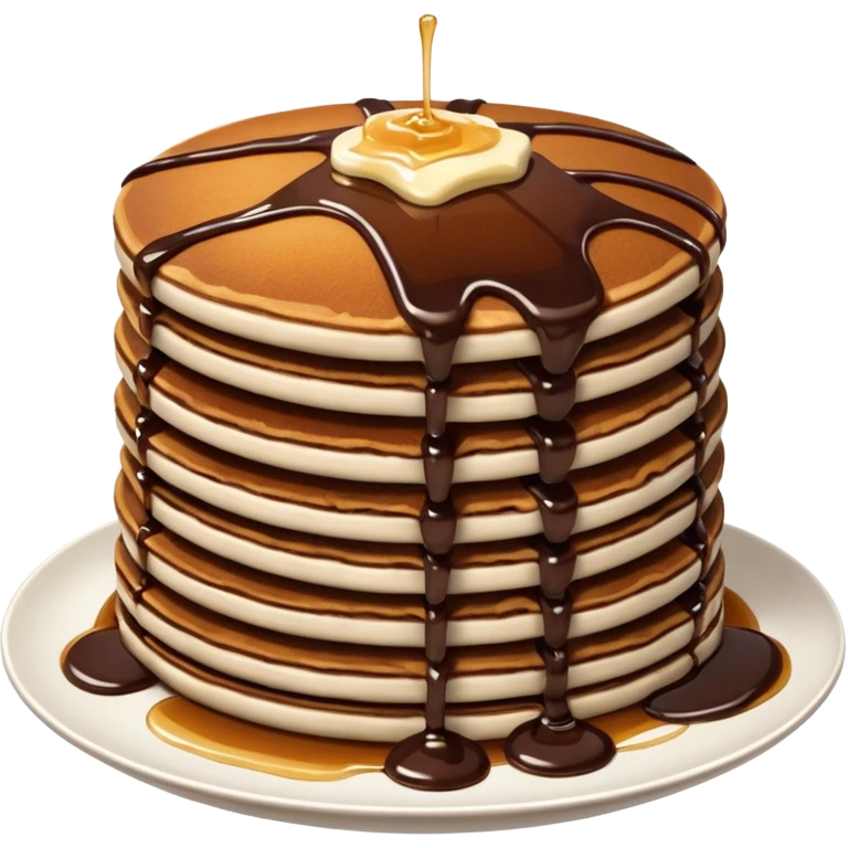 Chocolate pancakes emoji