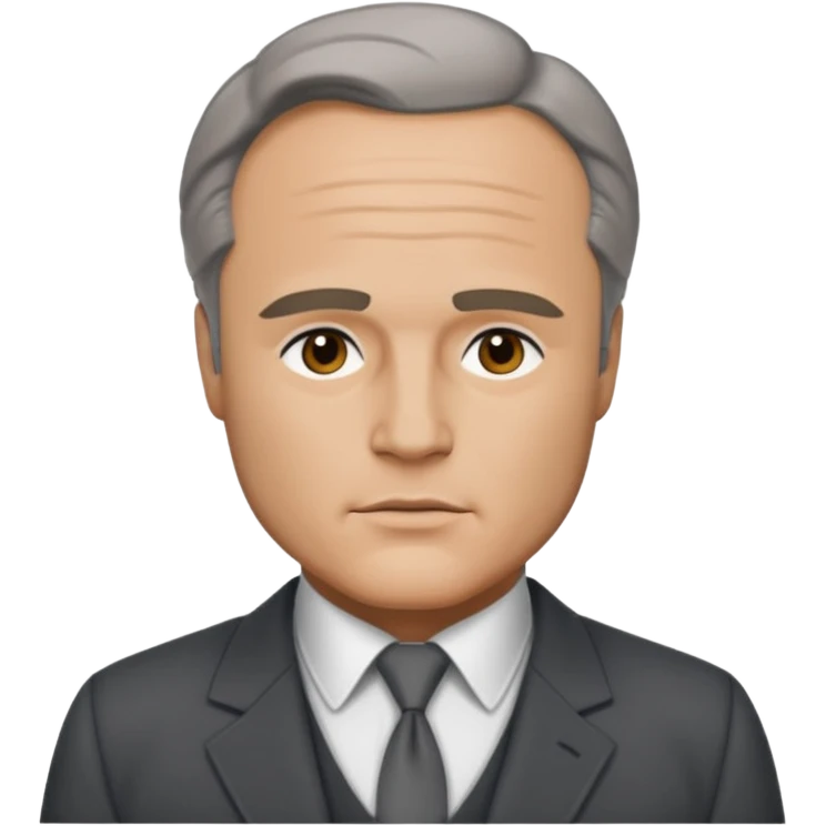 Marlon Brando with dark gray suit emoji