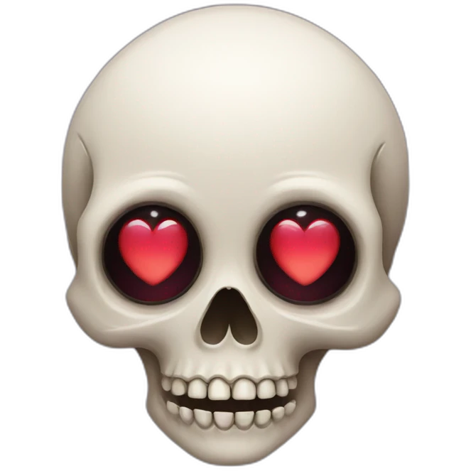 Skull with heart-eyes emoji