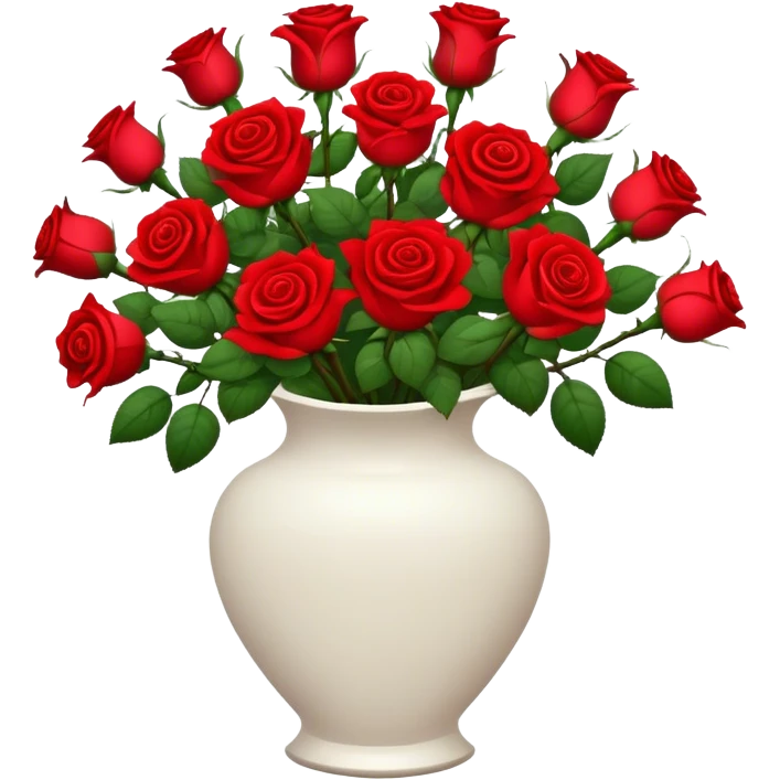 vase full of roses emoji