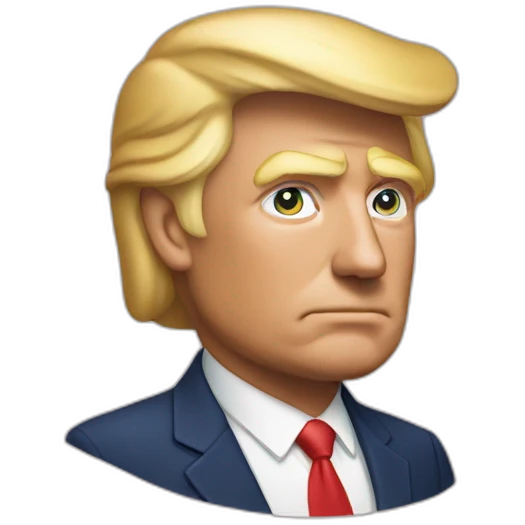 trump sur un ourse emoji
