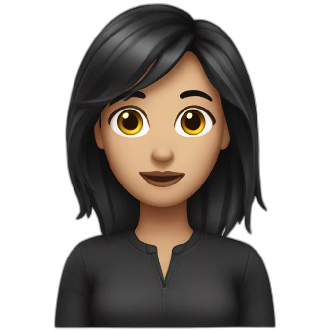 dark-haired woman emoji