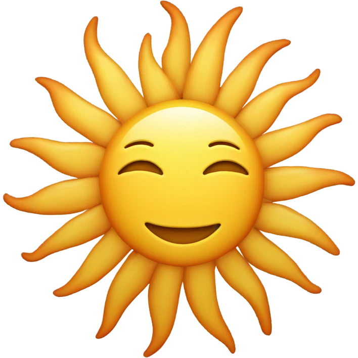 image of a sun with apple as its core 98 x 9 emoji