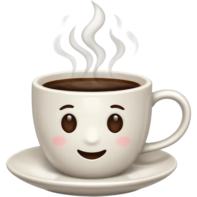 A coffee cup emoji